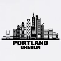 Portland Oregon State Skyline Sustainable Bucket Hat