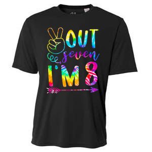 Peace Out Seven Im 8 Tie Dye 8th Happy Birthday Boy Girl Cooling Performance Crew T-Shirt