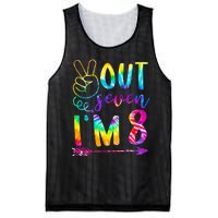 Peace Out Seven Im 8 Tie Dye 8th Happy Birthday Boy Girl Mesh Reversible Basketball Jersey Tank