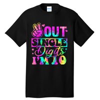 Peace Out Single Digits Im 10 Tie Dye Birthday Tall T-Shirt