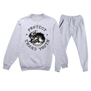 Protect Opossum Support Lgbt Pride Premium Crewneck Sweatsuit Set