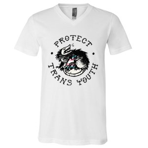 Protect Opossum Support Lgbt Pride V-Neck T-Shirt