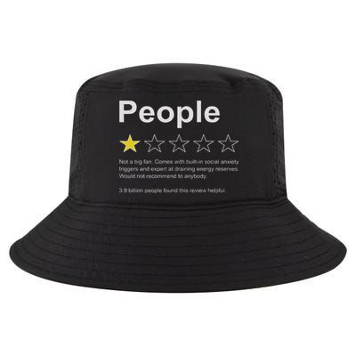People One Star Rating Would Not Recommend Funny Introverts Cool Comfort Performance Bucket Hat
