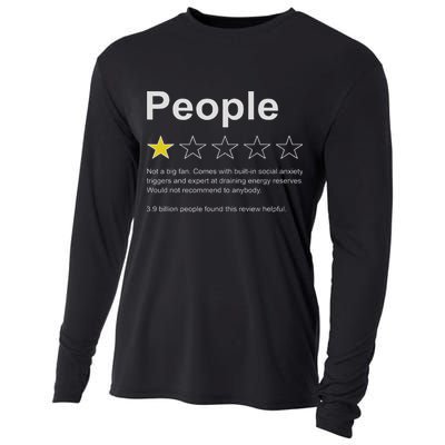 People One Star Rating Would Not Recommend Funny Introverts Cooling Performance Long Sleeve Crew