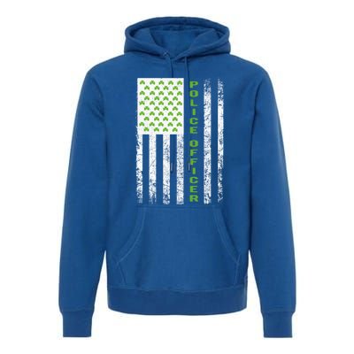 Police Officer St Patricks Day Flag Gift Police Officer Funny Gift Premium Hoodie