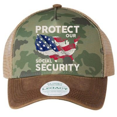 Protect Our Social Security Legacy Tie Dye Trucker Hat