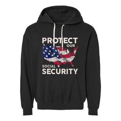 Protect Our Social Security Garment-Dyed Fleece Hoodie