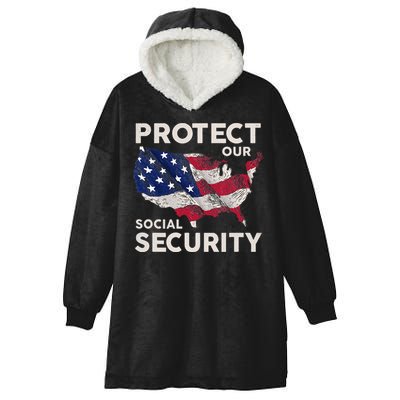 Protect Our Social Security Hooded Wearable Blanket