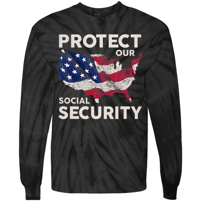 Protect Our Social Security Tie-Dye Long Sleeve Shirt
