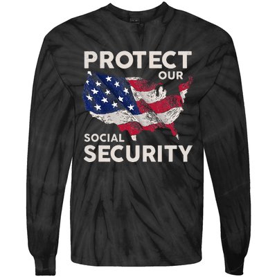 Protect Our Social Security Tie-Dye Long Sleeve Shirt