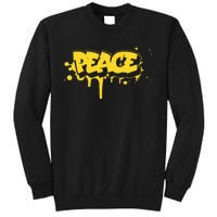 Peace Old School Graffiti Style Funny Graffiti Graphic Sweatshirt