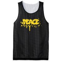 Peace Old School Graffiti Style Funny Graffiti Graphic Mesh Reversible Basketball Jersey Tank