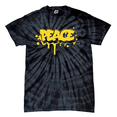 Peace Old School Graffiti Style Funny Graffiti Graphic Tie-Dye T-Shirt