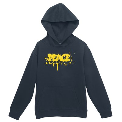 Peace Old School Graffiti Style Funny Graffiti Graphic Urban Pullover Hoodie