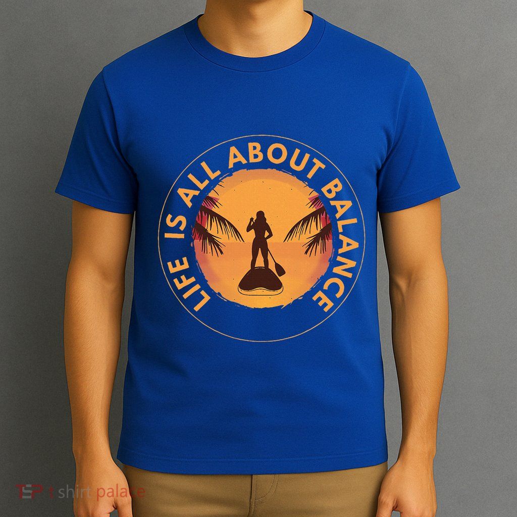 Paddleboarder On Sup Paddle Board T-Shirt