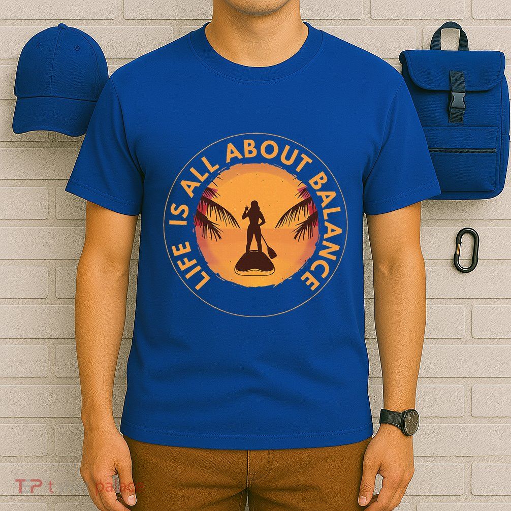 Paddleboarder On Sup Paddle Board T-Shirt
