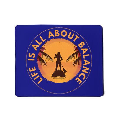 Paddleboarder On Sup Paddle Board Mousepad