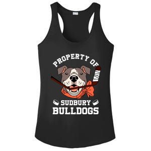 Property Of Sudbury Bulldog Funny Ladies PosiCharge Competitor Racerback Tank