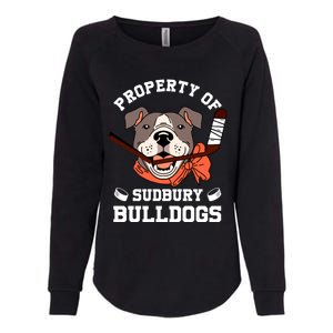 Property Of Sudbury Bulldog Funny Womens California Wash Sweatshirt