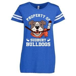 Property Of Sudbury Bulldog Funny Enza Ladies Jersey Football T-Shirt