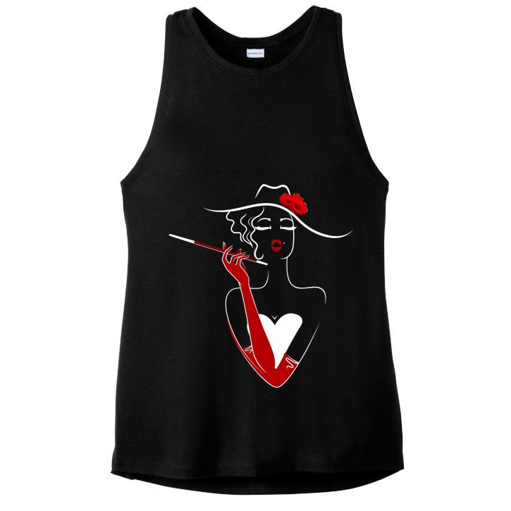Posh Lady Smoking Cigarette Holder Ladies PosiCharge Tri-Blend Wicking Tank