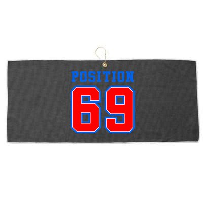 Position 69 Large Microfiber Waffle Golf Towel