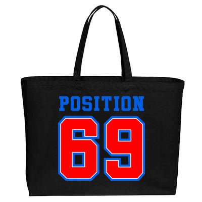 Position 69 Cotton Canvas Jumbo Tote