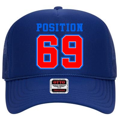 Position 69 High Crown Mesh Back Trucker Hat