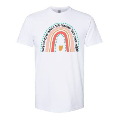 Positive Teacher Inspire Rainbow Softstyle® CVC T-Shirt