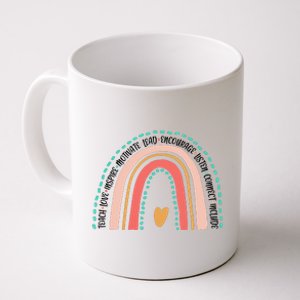 Positive Teacher Inspire Rainbow Coffee Mug