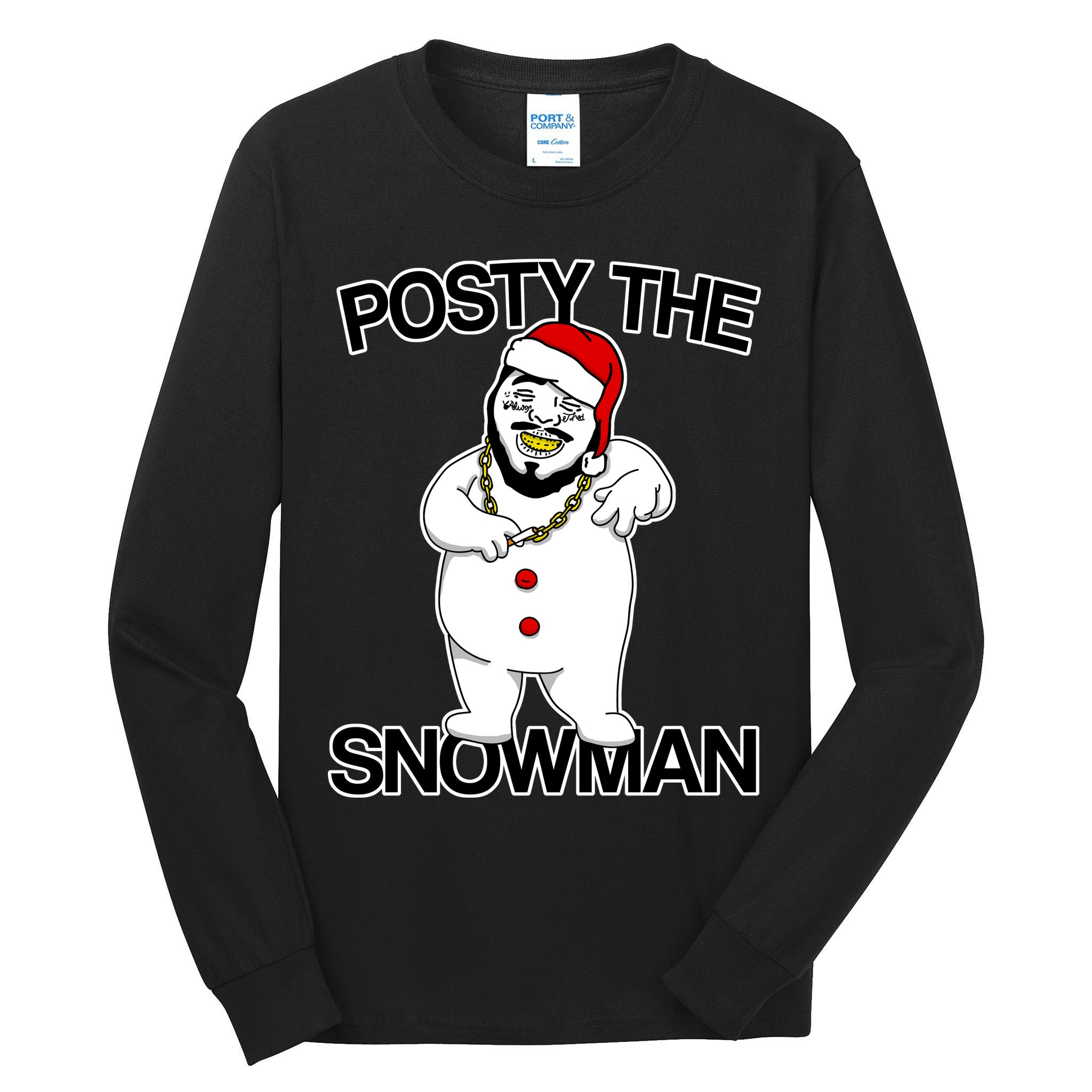 Posty The Snowman Tall Long Sleeve T-Shirt