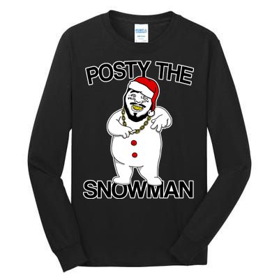 Posty The Snowman Tall Long Sleeve T-Shirt