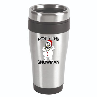 Posty The Snowman 16oz Travel Tumbler