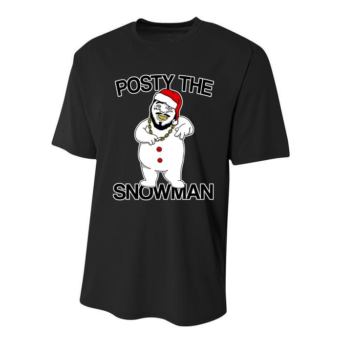 Posty The Snowman Youth Performance Sprint T-Shirt