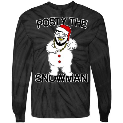 Posty The Snowman Tie-Dye Long Sleeve Shirt