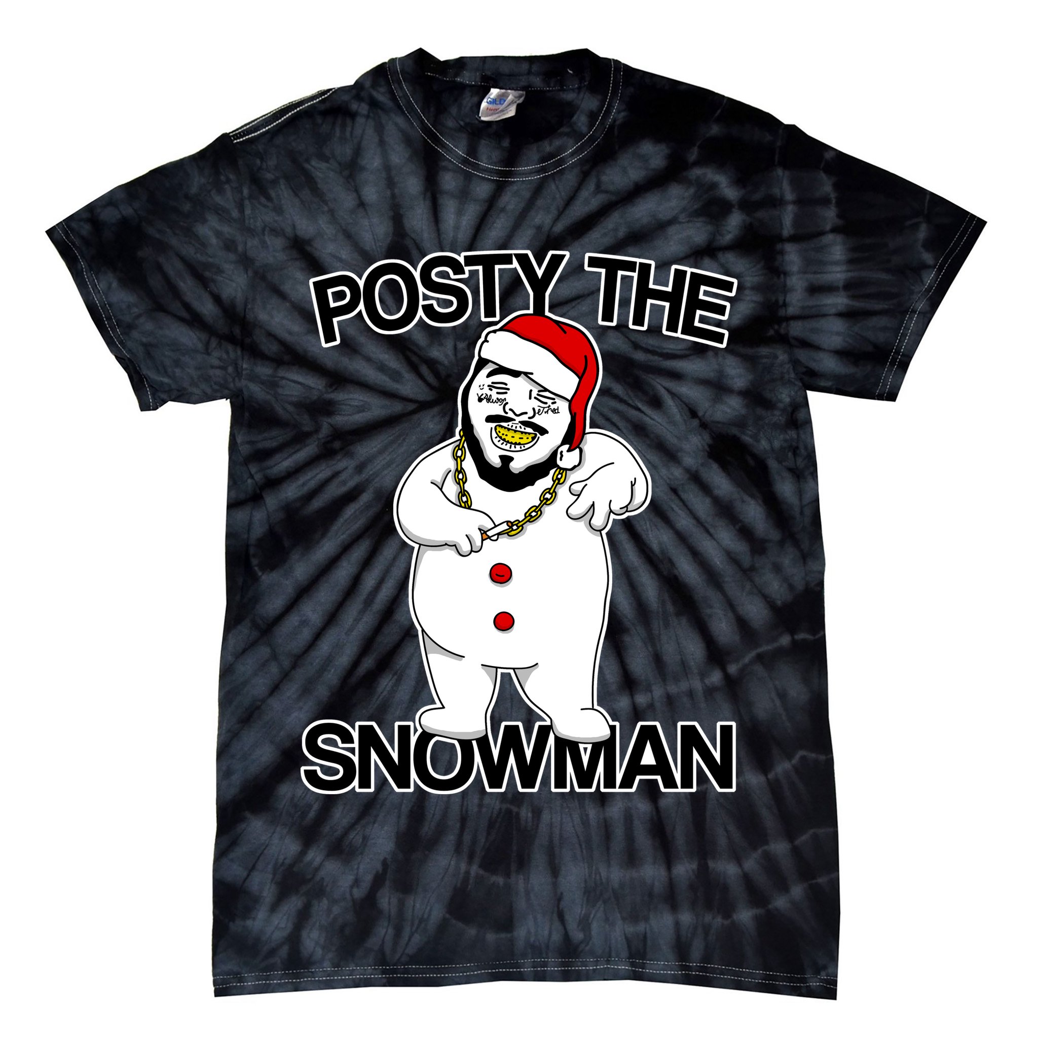 Posty The Snowman Tie-Dye T-Shirt