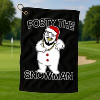 Posty The Snowman Golf Towel