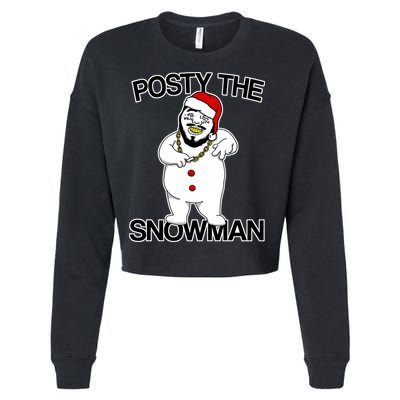 Posty The Snowman Cropped Pullover Crew