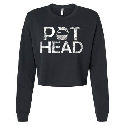 Pot Head Cropped Pullover Crew