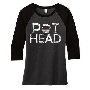 Pot Head Women's Tri-Blend 3/4-Sleeve Raglan Shirt