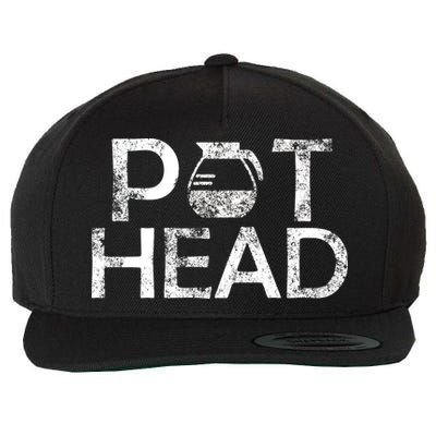 Pot Head Wool Snapback Cap