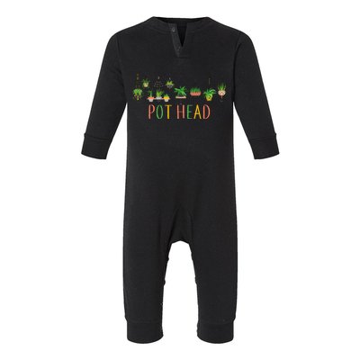 Pot Head For Plant lovers Infant Fleece One Piece