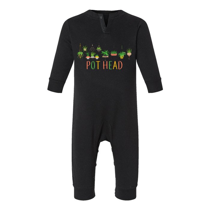 Pot Head For Plant lovers Infant Fleece One Piece