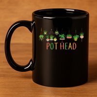Pot Head For Plant lovers 11oz C Handle Ceramic Mug