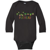 Pot Head For Plant lovers Baby Long Sleeve Bodysuit