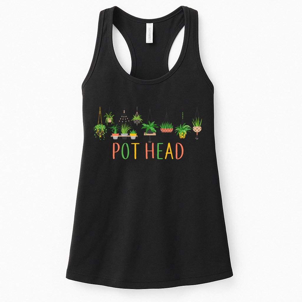 Pot Head For Plant lovers Womens Tank Top