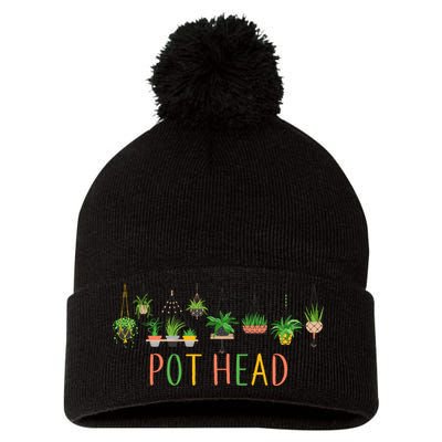 Pot Head For Plant lovers Pom Pom 12in Knit Beanie
