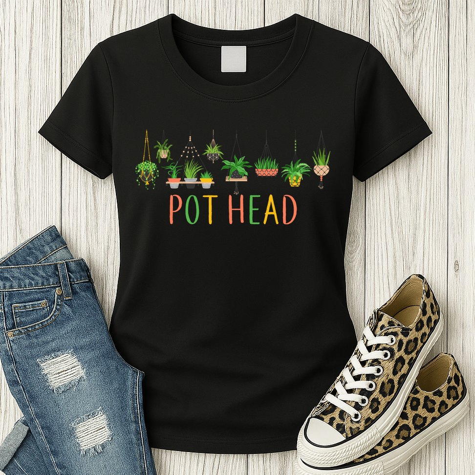 Pot Head For Plant lovers Womens T-Shirt
