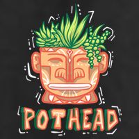 Pot Head Funny 7 Panel Mesh Trucker Snapback Hat