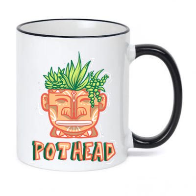 Pot Head Funny 11oz Black Color Changing Mug